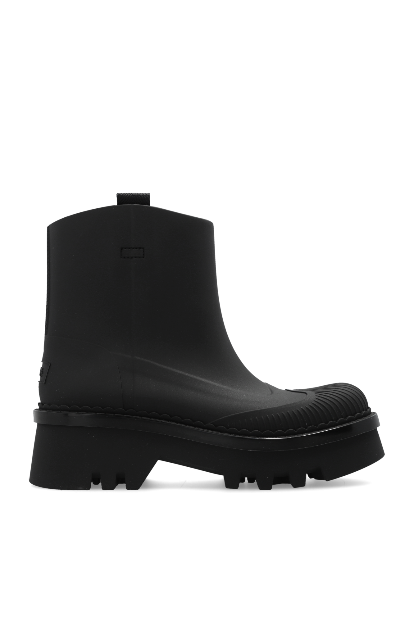 All black rain boots online